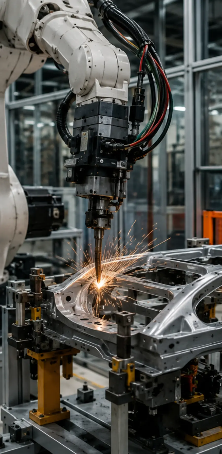 Robotlu Punta Kaynak Hücresi teknik sistem görseli